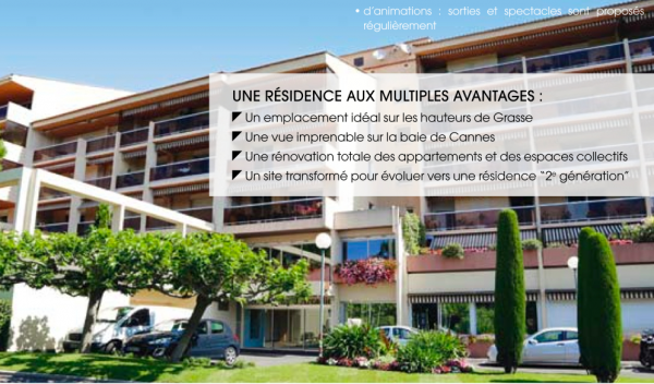 programme ehpad epad ephad mapad - programme marche secondaire - residence senior les jardins d'arcadie  grasse (06)